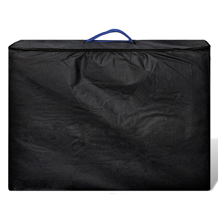 Marquesa Dobrável, cor Azul, 3 Zonas e Estrutura de Madeira 1