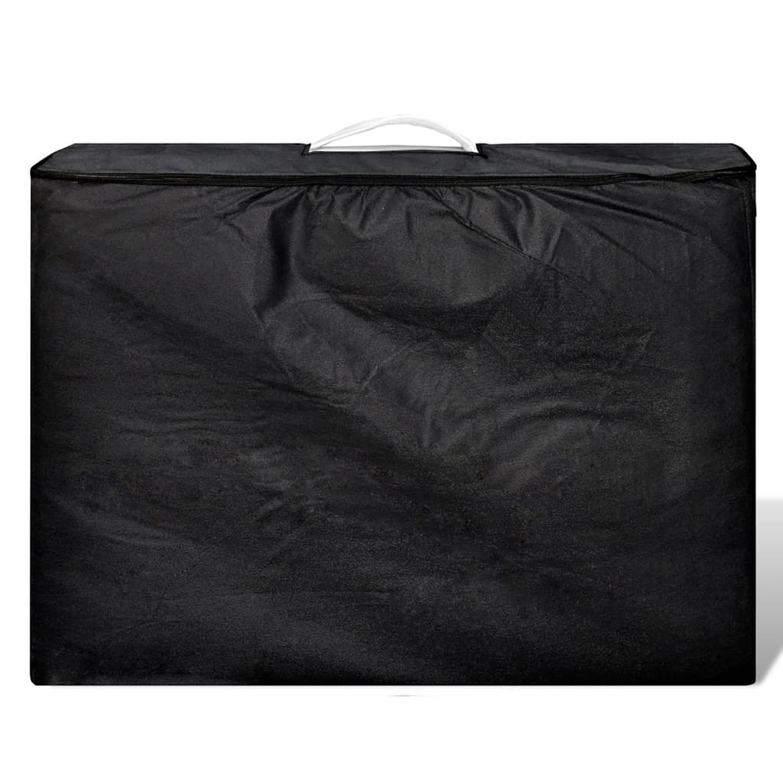 vidaXL Mesa massagem dobrável 3 zonas estrutura madeira branco nata 1