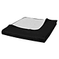 130886 Double-sided Quilted Bedspread Black/White 170 x 210 cm - Thumbnail 2