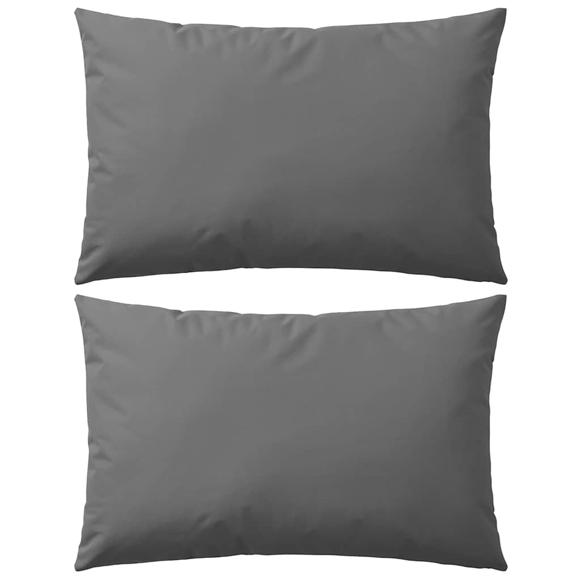 vidaXL Almofadas para exterior 2 pcs 60x40 cm cinzento 2