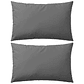 vidaXL Almofadas para exterior 2 pcs 60x40 cm cinzento - Thumbnail 2
