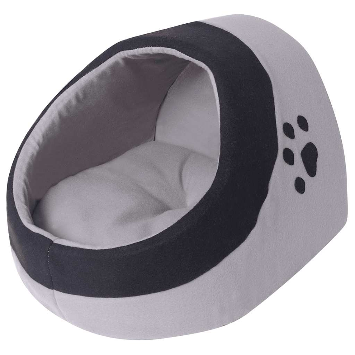 vidaXL Ninho para gato cinzento e preto L 2