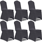 vidaXL Capa extensível para cadeira 6 pcs antracite - thumbnail 2