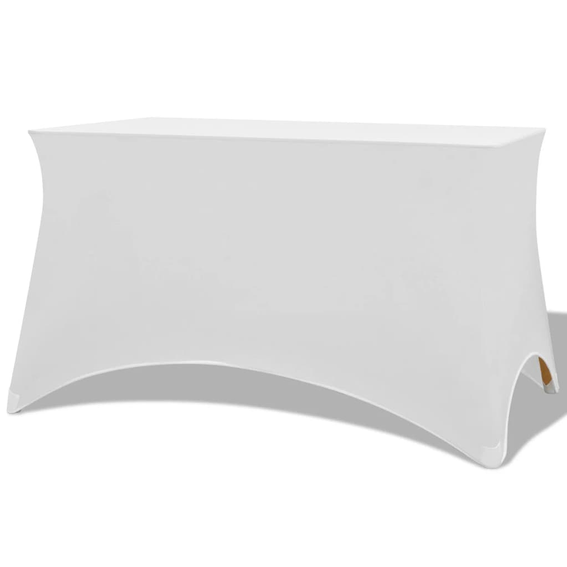 vidaXL Capa extensível para mesa 2 pcs 120x60,5x74 cm branco 1