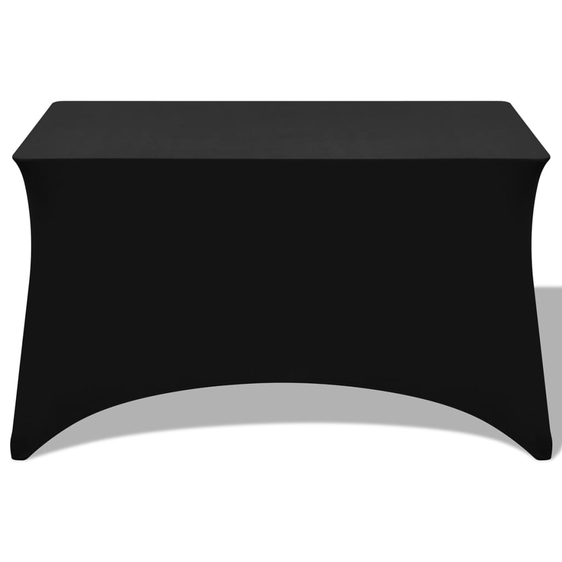 vidaXL Capa extensível para mesa 2 pcs 183x76x74 cm preto 1