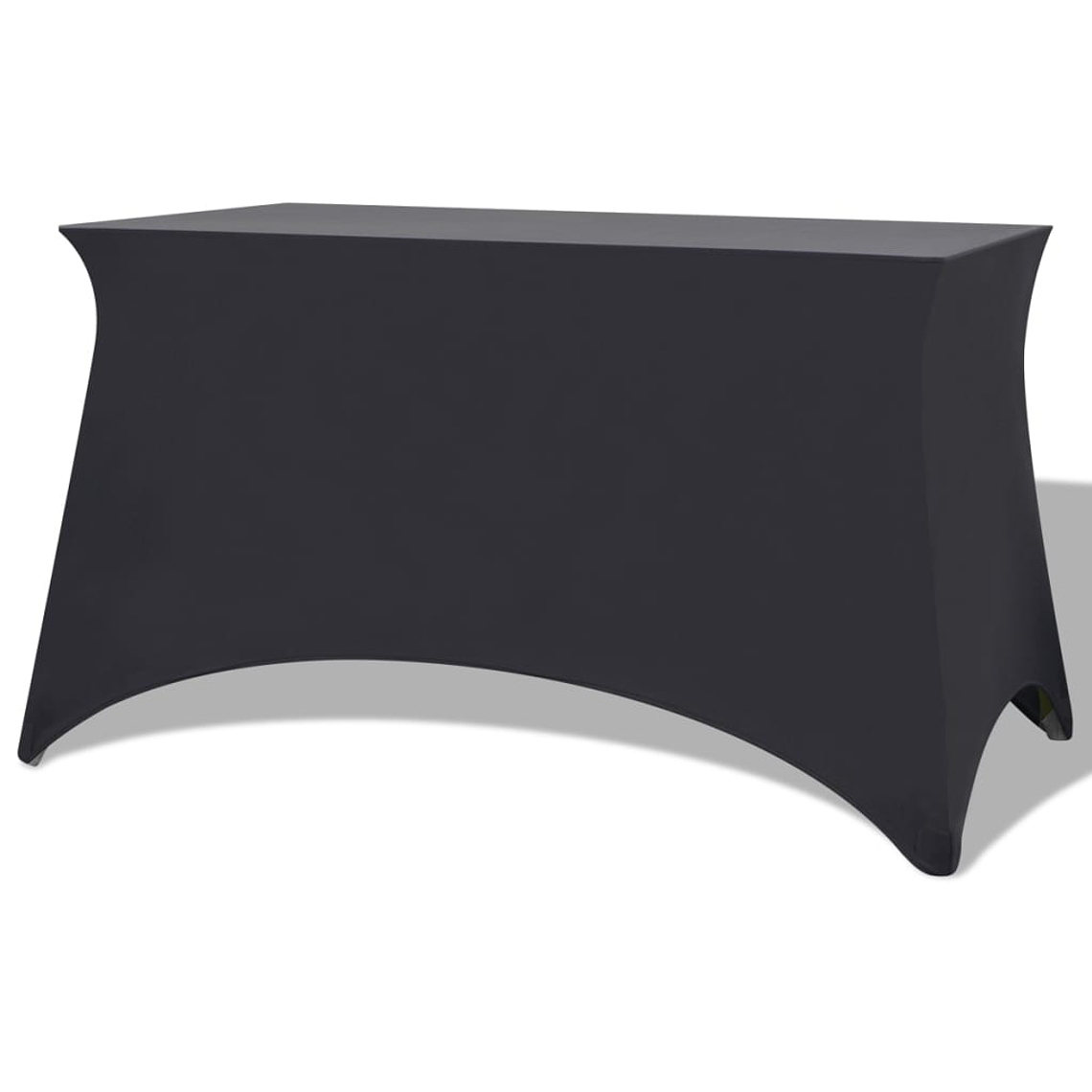 vidaXL Capa extensível para mesa 2 pcs 243x76x74 cm antracite 2