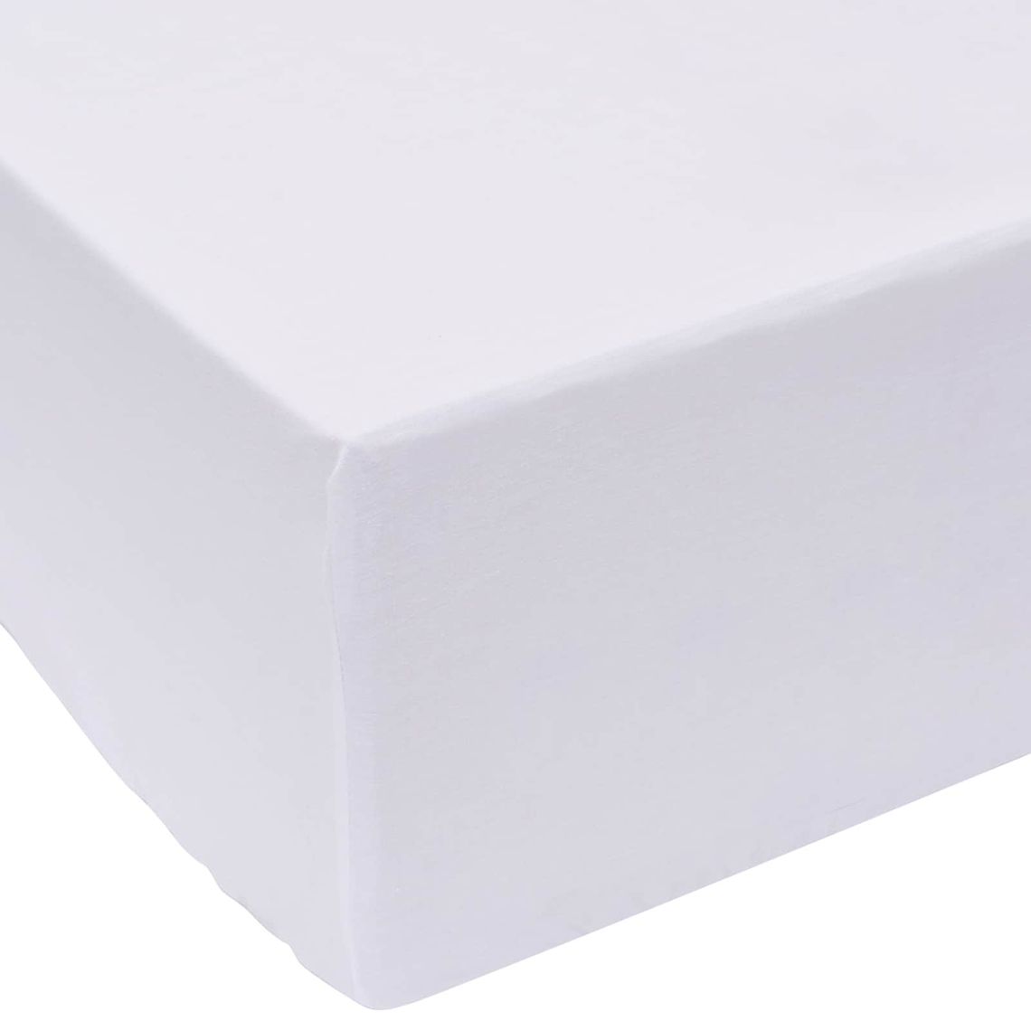 vidaXL Lençol Branco 200 x 160 cm Algodão 1