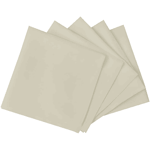 vidaXL Guardanapos de jantar 10 pcs 50x50 cm creme