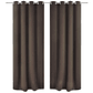vidaXL Cortinas blackout 2 pcs com ilhós de metal 135x175 cm castanho - thumbnail 2