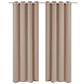 vidaXL Cortinas blackout 2 pcs com ilhós de metal 135x175 cm creme - Thumbnail 2