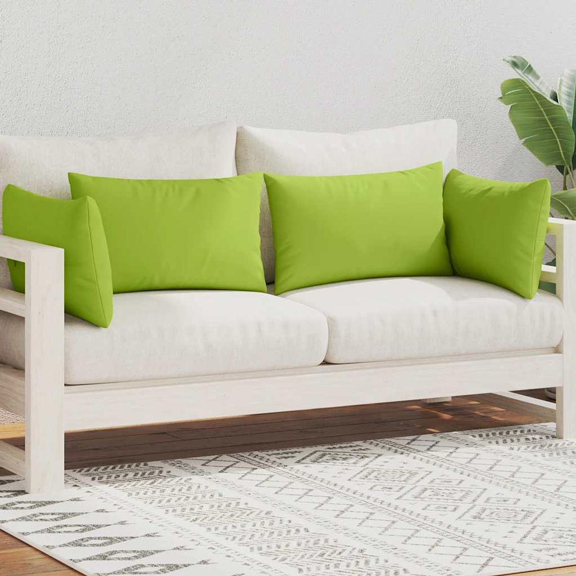 vidaXL Almofadas para exterior 4 pcs 60x40 cm verde maçã 1