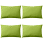 vidaXL Almofadas para exterior 4 pcs 60x40 cm verde maçã - Thumbnail 2