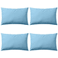 vidaXL Almofadas para exterior 4 pcs 60x40 cm azul claro - Thumbnail 2