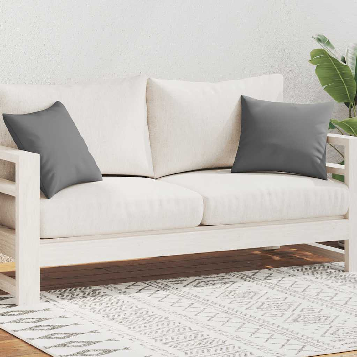 vidaXL Almofadas para exterior 2 pcs 45x45 cm cinzento 1