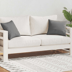 vidaXL Almofadas para exterior 2 pcs 45x45 cm cinzento