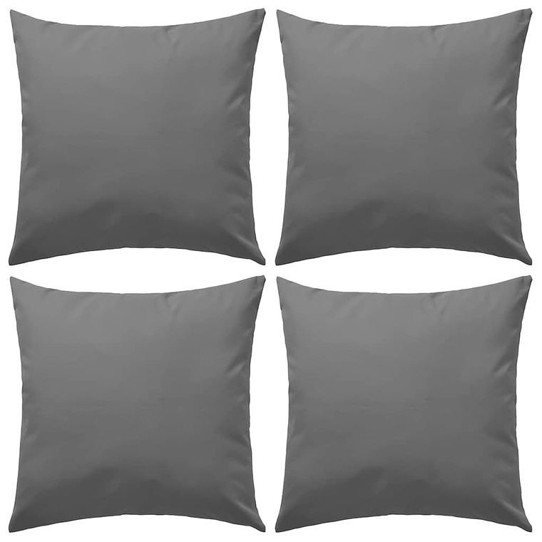 vidaXL Almofadas para exterior 4 pcs 45x45 cm cinzento 1