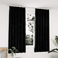 Cortinas Blackout em Veludo Preto vidaXL | Par de 140x175 cm com Ganchos | Bloqueio de Luz e Privacidade - Thumbnail 1