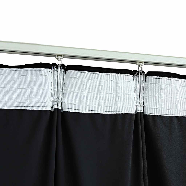 Cortinas Blackout em Veludo Preto vidaXL | Par de 140x175 cm com Ganchos | Bloqueio de Luz e Privacidade 5
