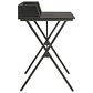 Compact Desk 80x50x84 cm Black vidaXL | Corner Desk with Organizer and X-shaped Legs - thumbnail 4