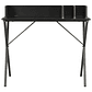 Compact Desk 80x50x84 cm Black vidaXL | Corner Desk with Organizer and X-shaped Legs - thumbnail 2