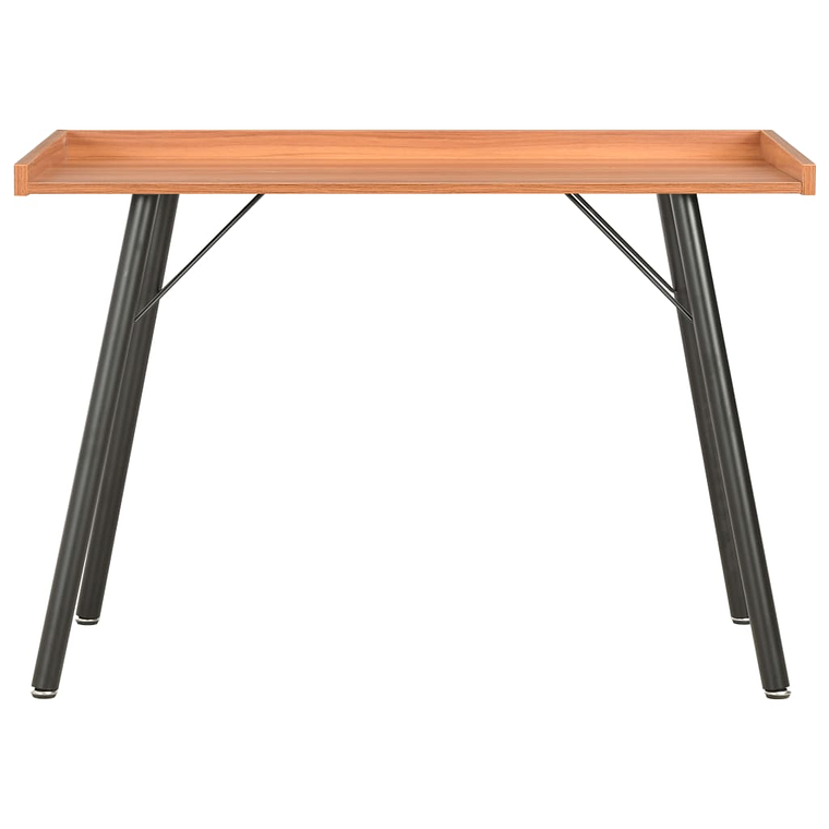 Secretária Compacta 90x50x79 cm Castanho vidaXL | Mesa de Canto com Organizador para Estudo e Escritório 5