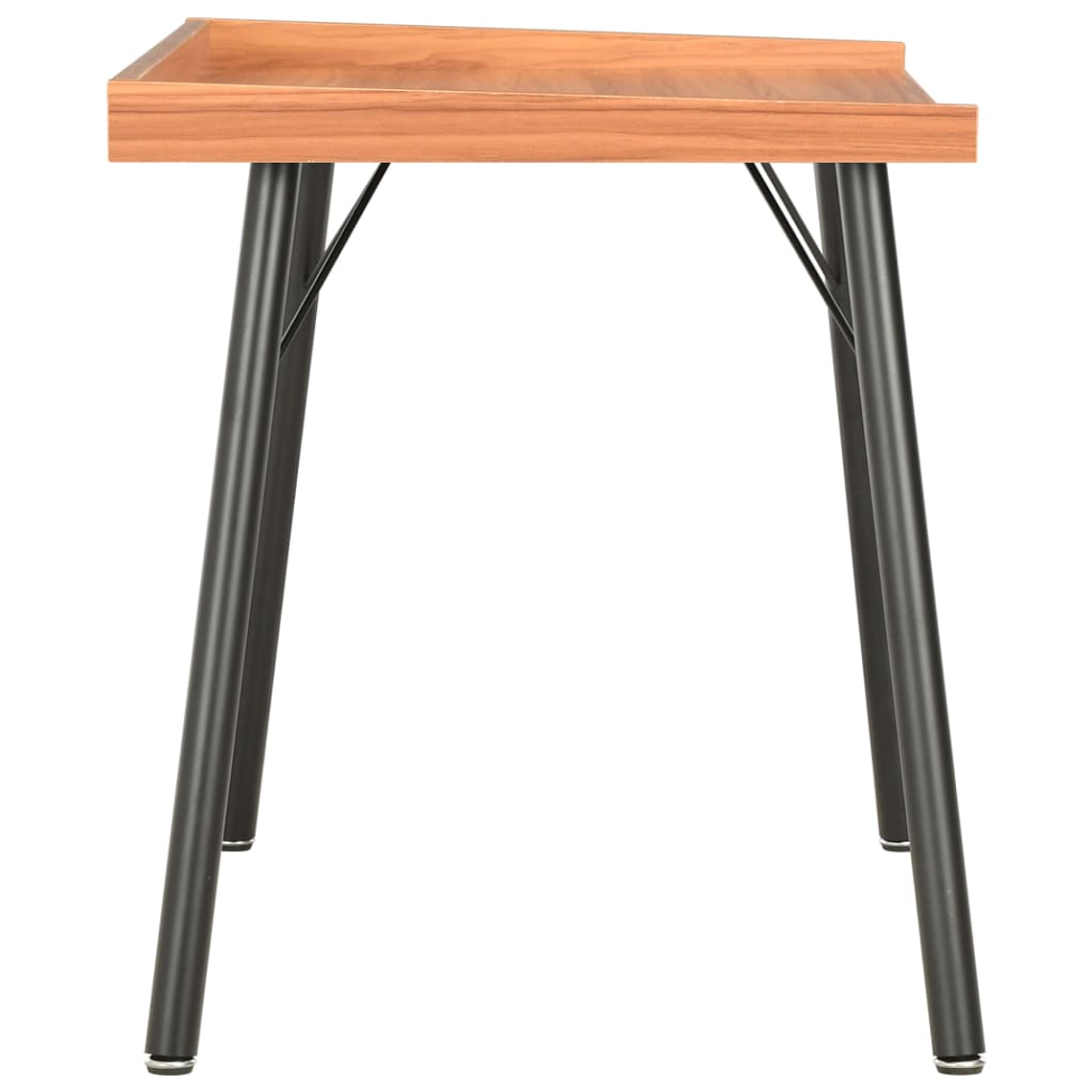 Secretária Compacta 90x50x79 cm Castanho vidaXL | Mesa de Canto com Organizador para Estudo e Escritório 2