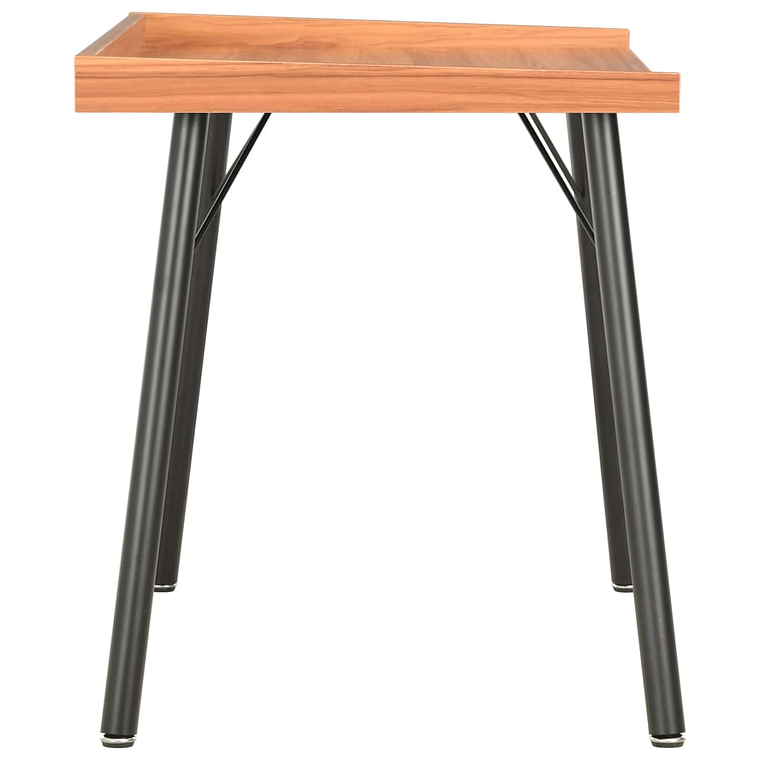 Secretária Compacta 90x50x79 cm Castanho vidaXL | Mesa de Canto com Organizador para Estudo e Escritório 2