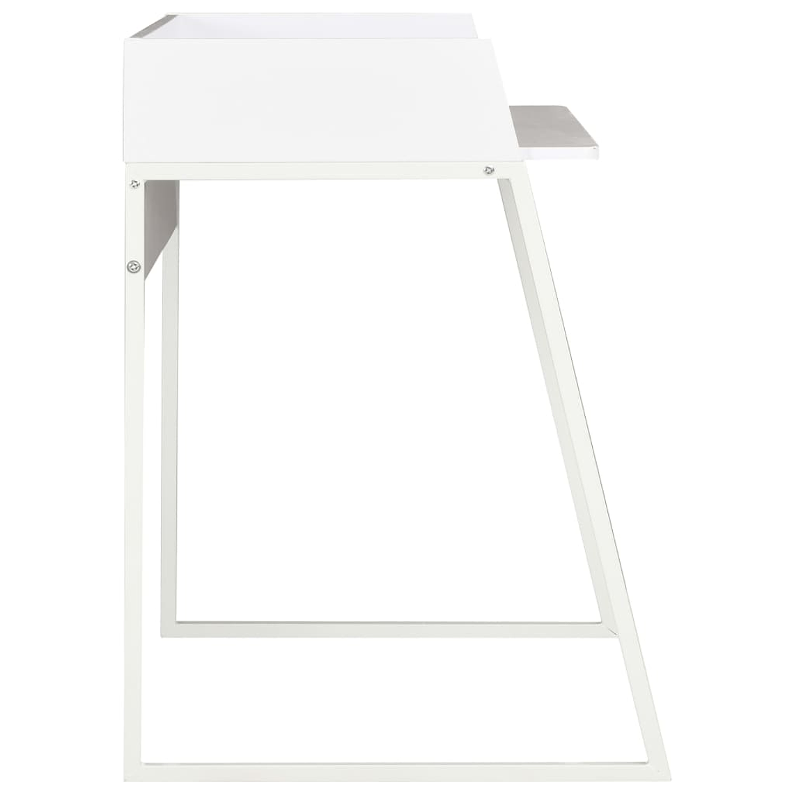 Secretária Branca 90x60x88 cm vidaXL | Mesa de Escritório Moderna com Design Simples e Funcional 3