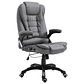 Ergonomic Office Chair in Cream Faux Leather | Adjustable, Swivel | vidaXL - thumbnail 12