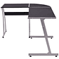 Black L-Shaped Corner Desk | Corner Desk for Home Office and Study | 110x110x75 cm - thumbnail 4