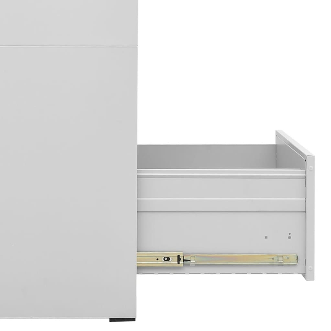 Light Gray Steel Filing Cabinet | Filing Shelf 46x62x102.5 cm with 5 Adjustable Shelves 3