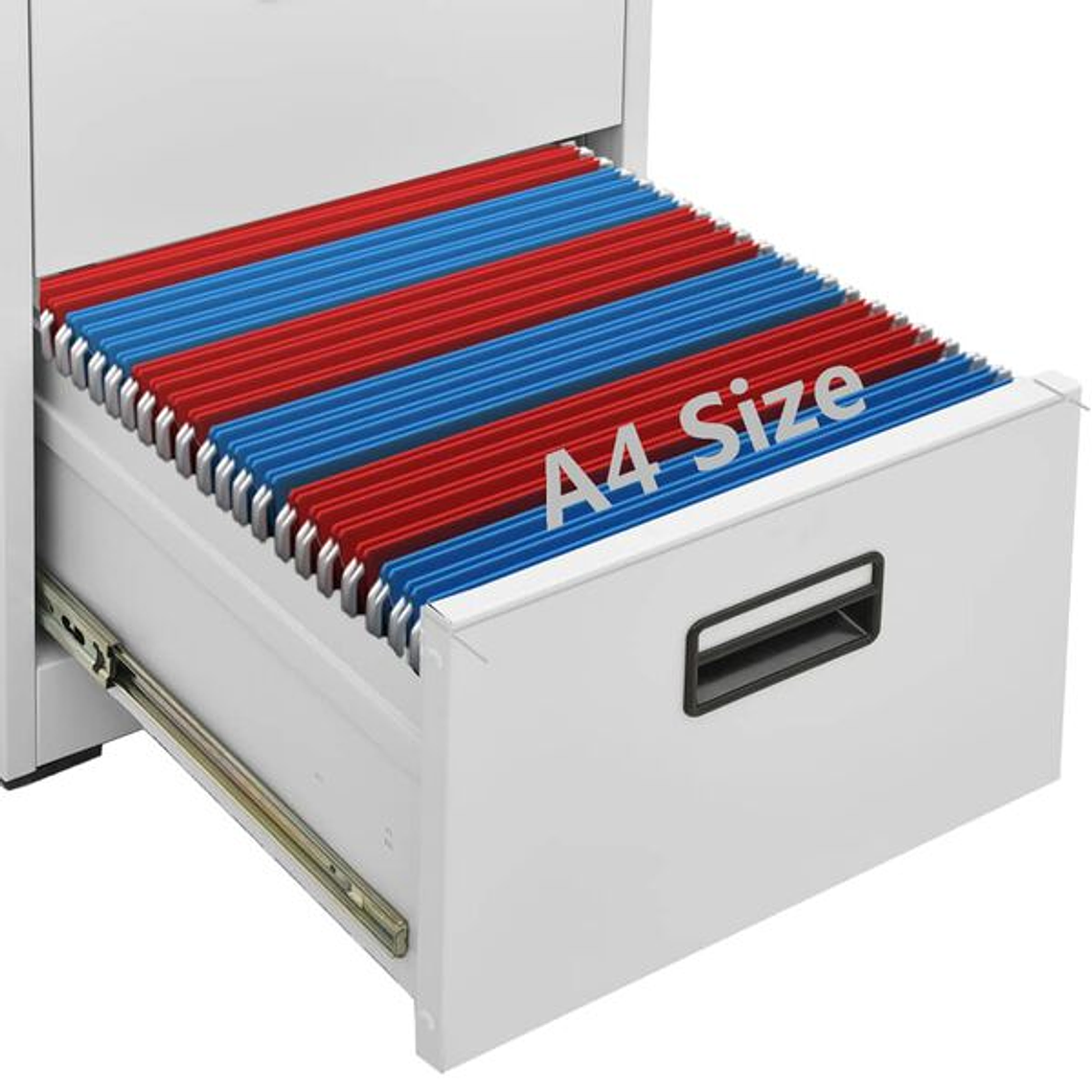 Light Gray Steel Filing Cabinet | Filing Shelf 46x62x102.5 cm with 5 Adjustable Shelves 6