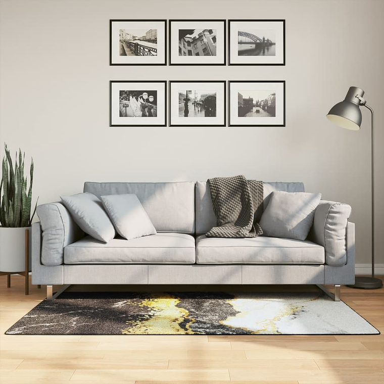 vidaXL Tapete lavável antiderrapante 80x150 cm multicor 1