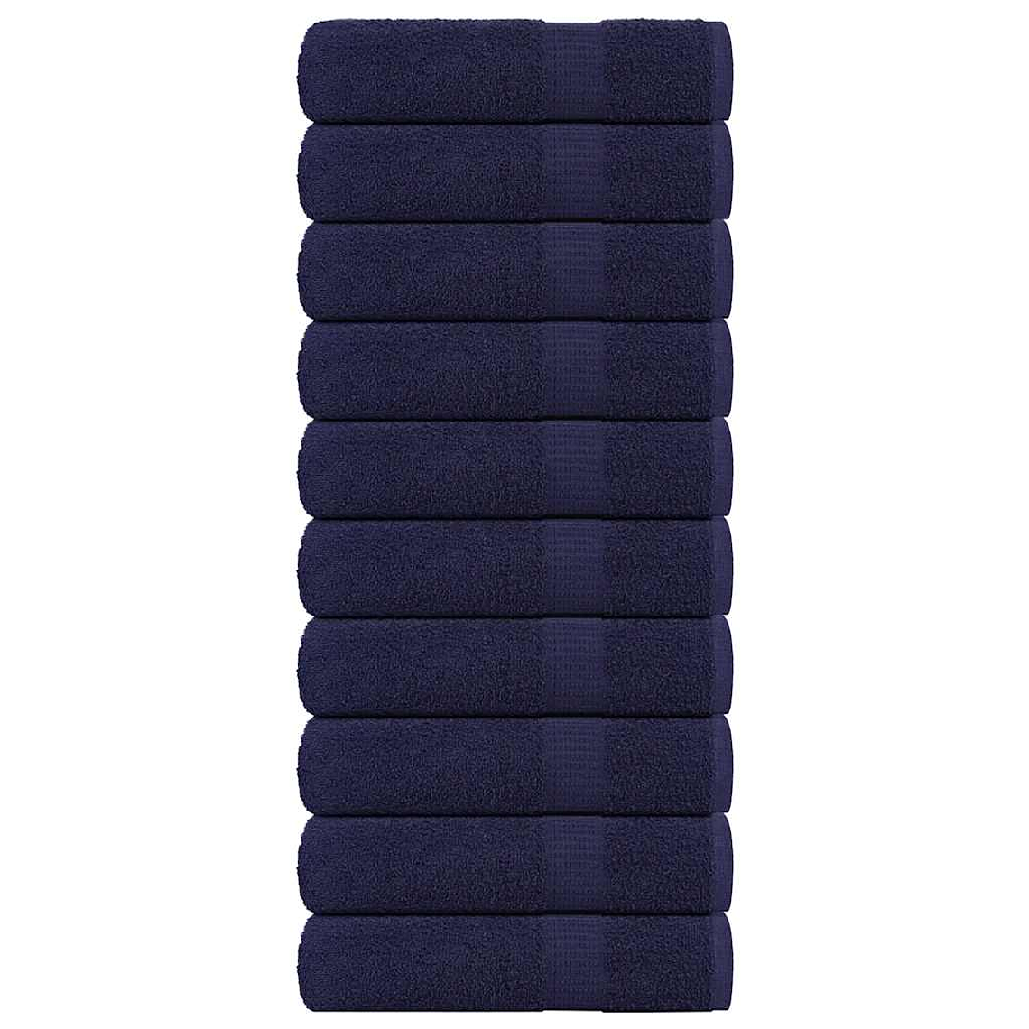vidaXL Toalhas banho FROGN 10pcs 100x150 cm 360 g/m² azul marinho 1