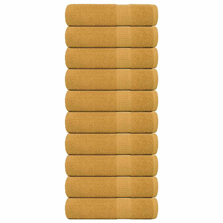 vidaXL Toalhas de banho FROGN 10 pcs 100x150cm 360 g/m² vermelho 1