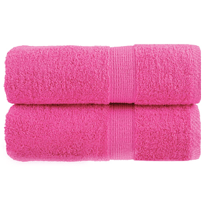 vidaXL Toalhas de bidé premium SOLUND 2 pcs 30x50 cm 600 gsm rosa