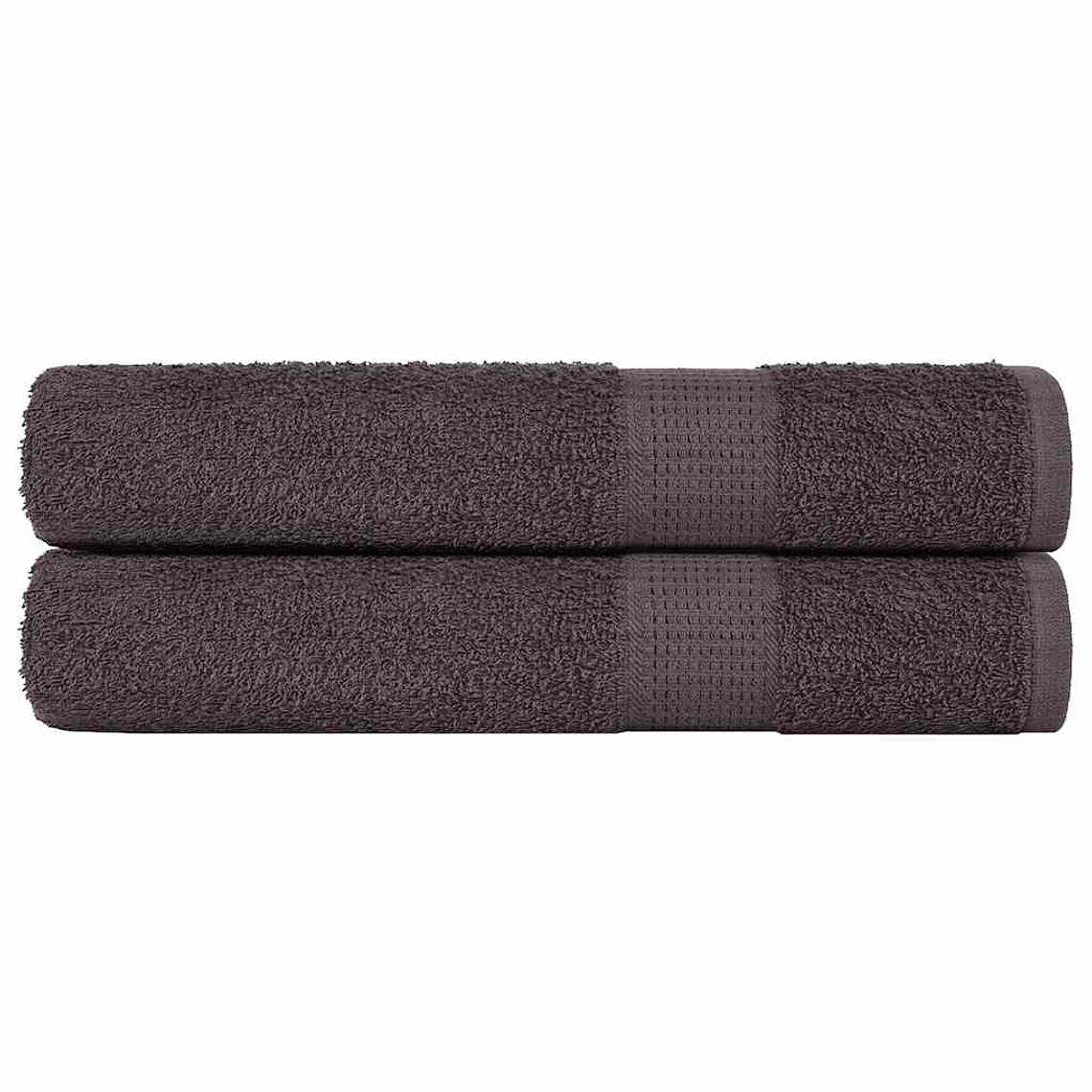 vidaXL Toalhas de sauna FROGN 2 pcs 80x200 cm 360 g/m² antracite 1