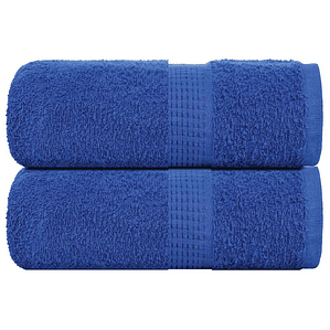 vidaXL Toalhas de bidé FROGN 2 pcs 30x50 cm 360 g/m² azul