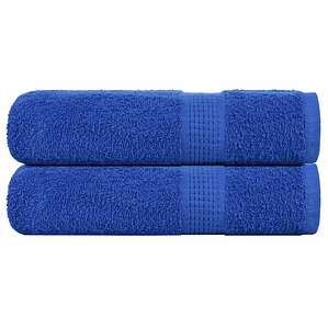 vidaXL Toalhas de banho FROGN 2pcs 70x140 cm 360 g/m² azul