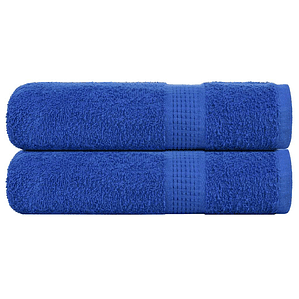 vidaXL Toalhas de banho FROGN 2 pcs 100x150 cm 360 g/m² azul