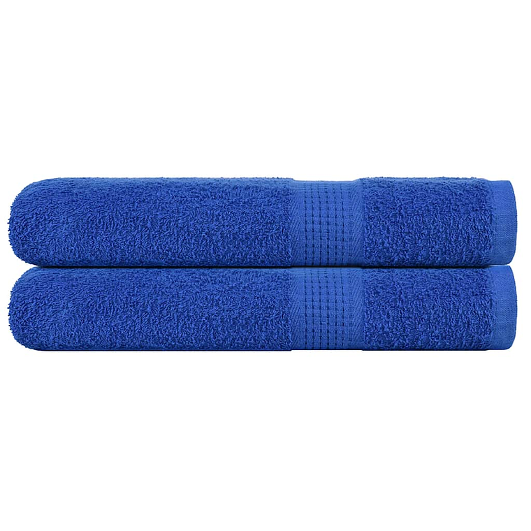vidaXL Toalhas de sauna FROGN 2 pcs 80x200 cm 360 g/m² azul 1