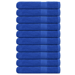 vidaXL Toalhas de sauna FROGN 10 pcs 80x200 cm 360 g/m² azul