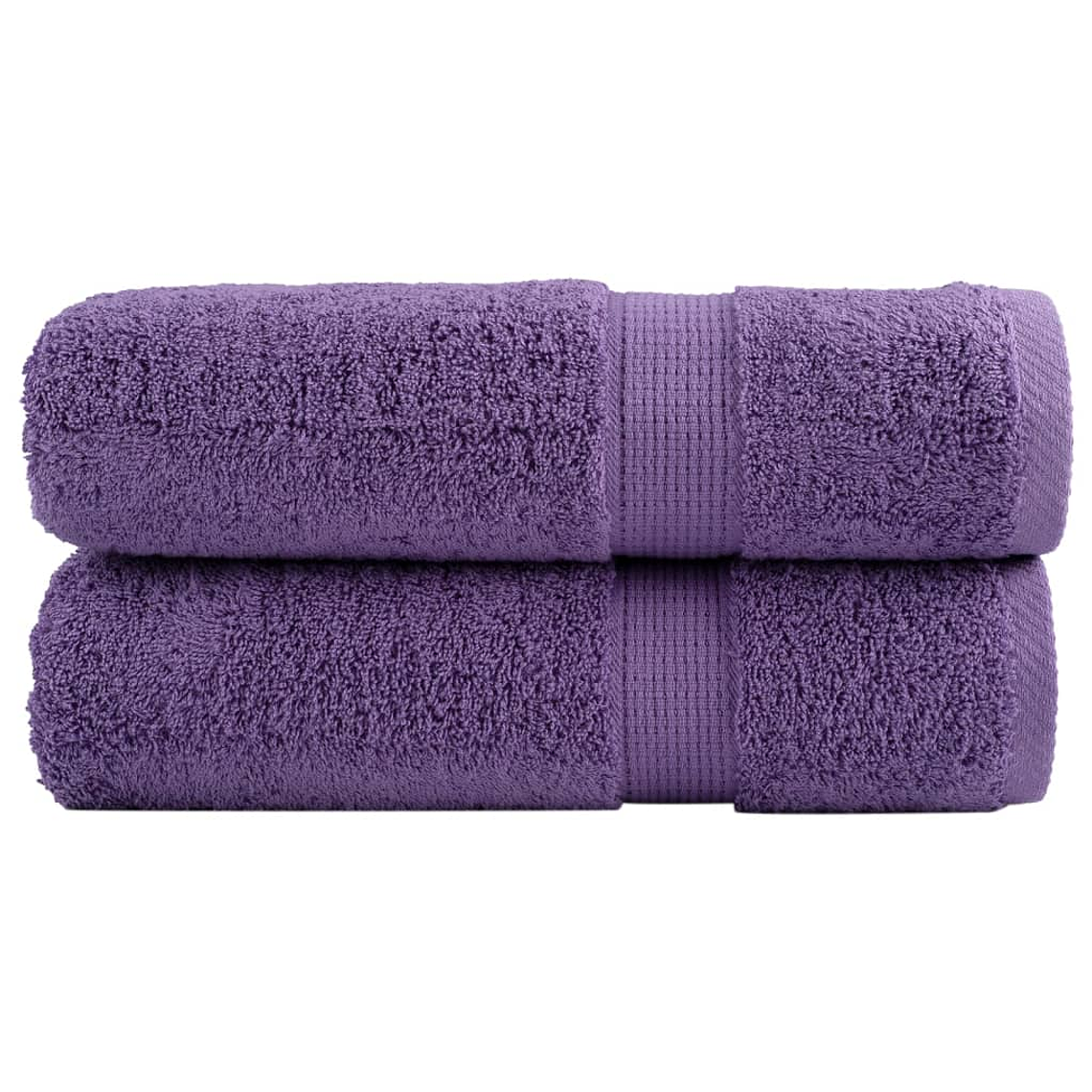 vidaXL Toalhas de banho premium SOLUND 2pcs 70x140 cm 600 gsm roxo 1
