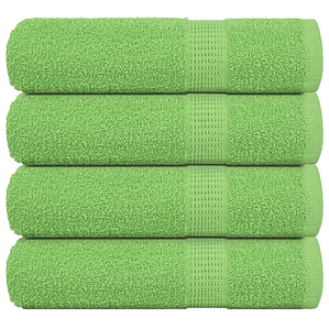 vidaXL Toalhas de mãos FROGN 4pcs 50x100cm 360 g/m² verde maça