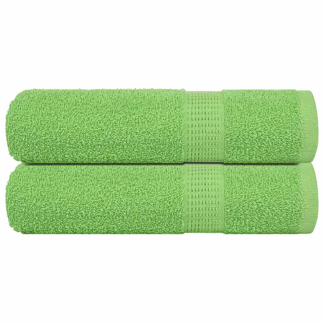 vidaXL Toalhas banho FROGN 2pcs 70x140cm 360 g/m² verde maça 1
