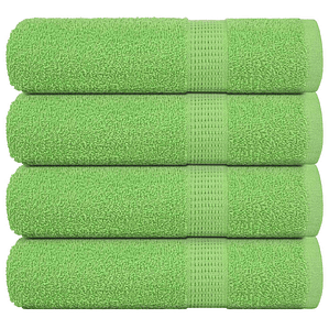 vidaXL Toalhas banho FROGN 4pcs 70x140cm 360 g/m² verde maça