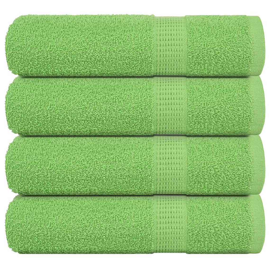 vidaXL Toalhas banho FROGN 4 pcs 100x150 cm 360 g/m² verde maça 1