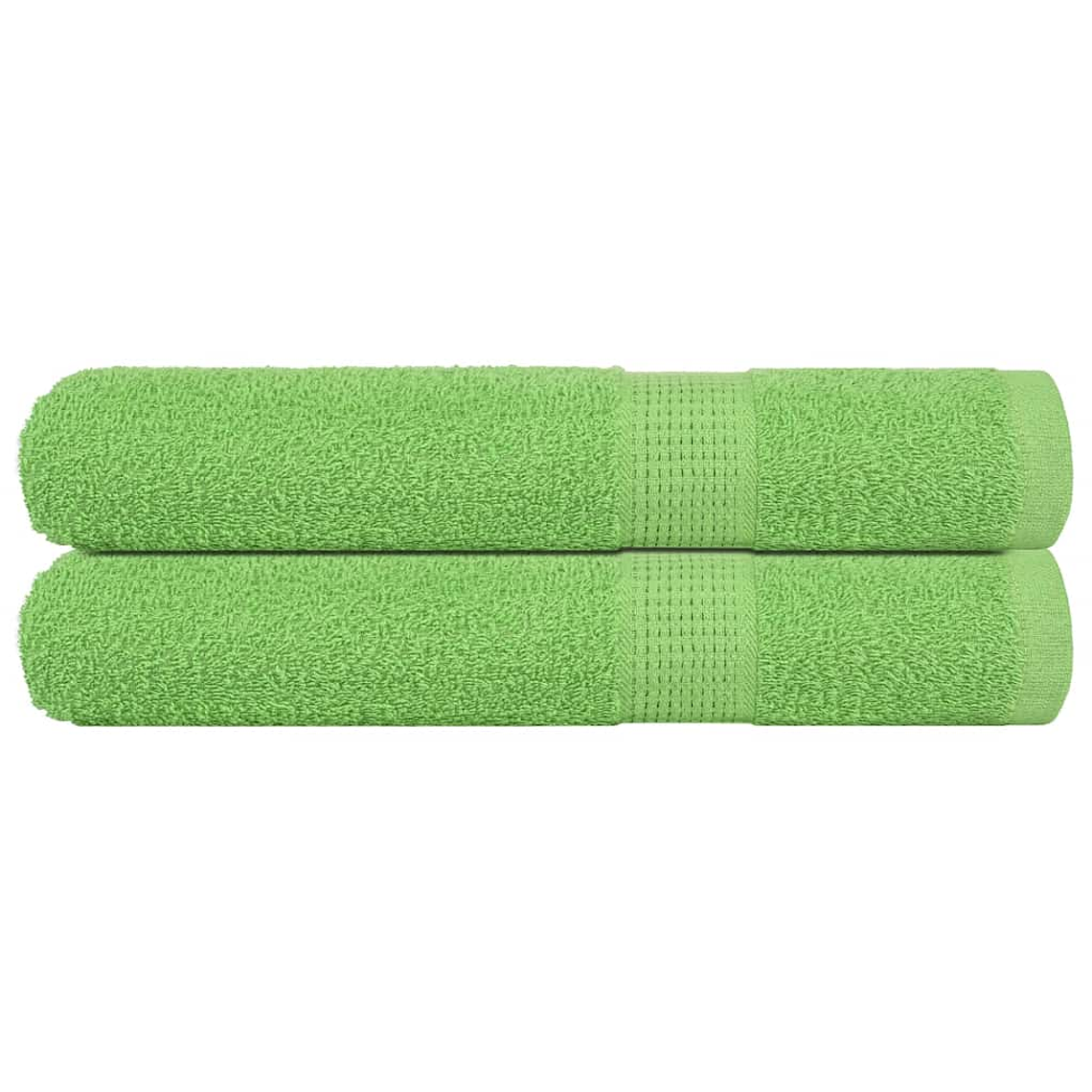 vidaXL Toalhas sauna FROGN 2pcs 80x200 cm 360 g/m² verde maça 1