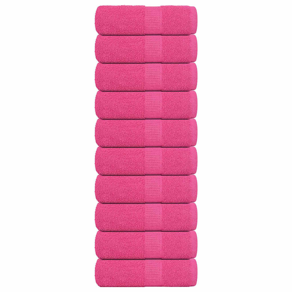 vidaXL Toalhas de rosto FROGN 10 unidades Rosa 30x30 cm 360 g/m² 1