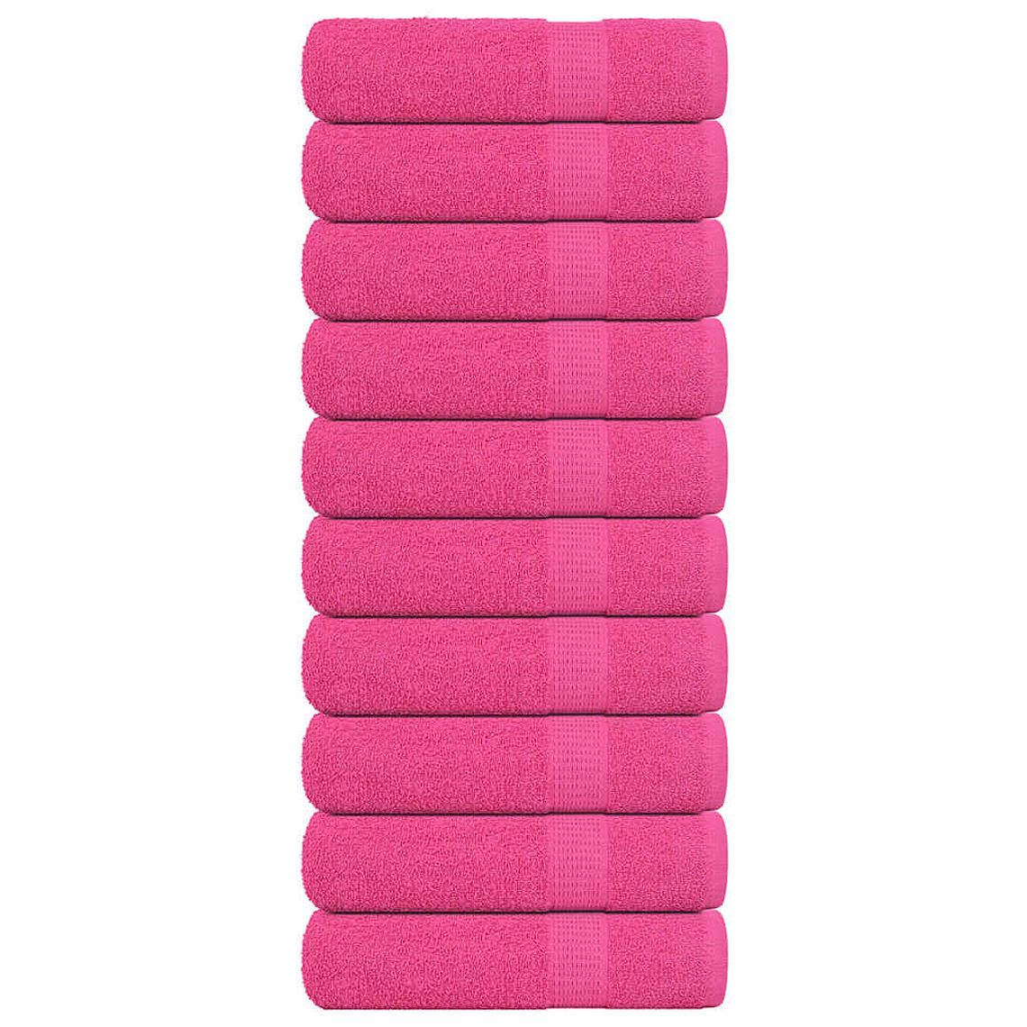 vidaXL Toalhas de banho FROGN 10 pcs 70x140 cm 360 g/m² rosa 1